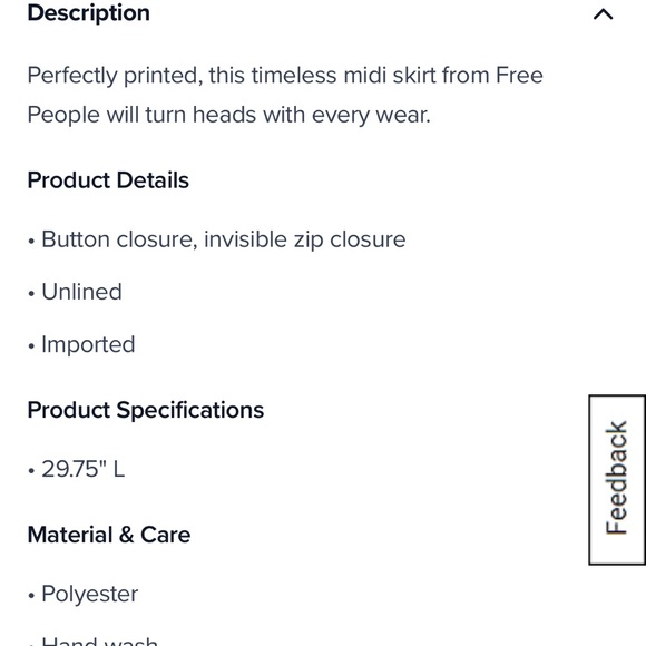 NWT Free People Black and Cream Polka Dot Midi Skirt - Picture 5 of 5